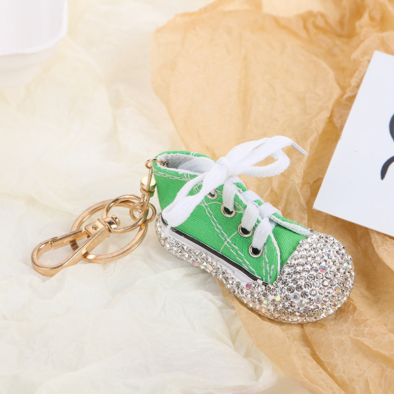 Wholesale Crystal Shoe Pendant Metal Car Key Pendant